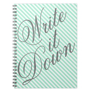Write it Down Typography Notebook