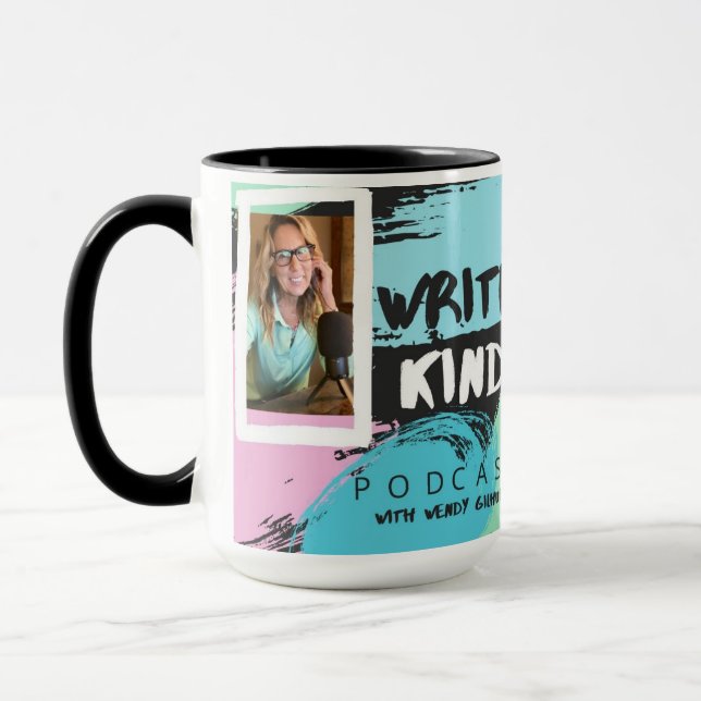 Write Kind Podcast Write Kinder Mug (Left)