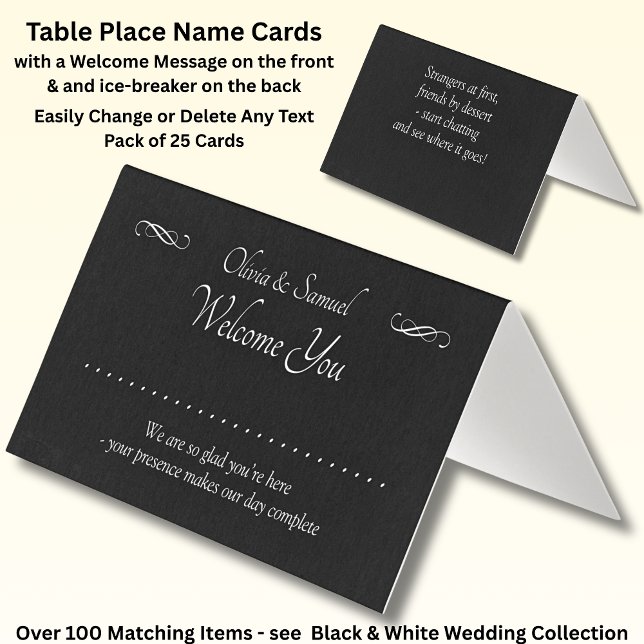 Write Name - Table Place Card - with Messages  (Creator Uploaded)
