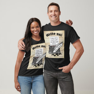 Write On! Personalised Author/ Poet T-Shirt