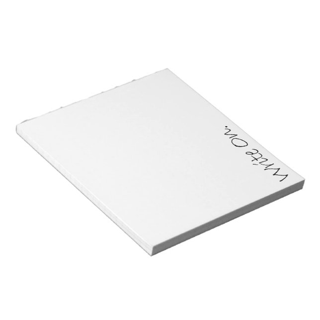 Write On (Ver 4) Notepad (Angled)