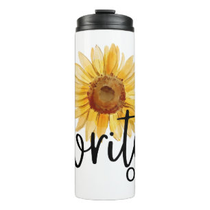 Write On (with Sunflower) Thermal Tumbler