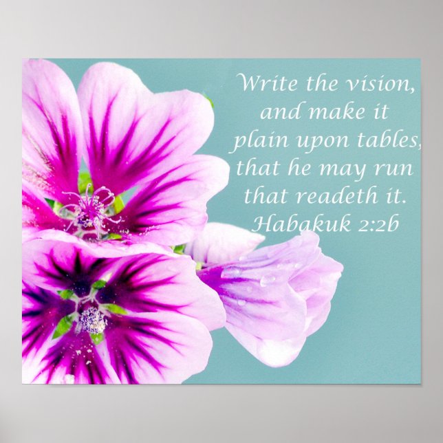 Write the Vision! Poster (Front)