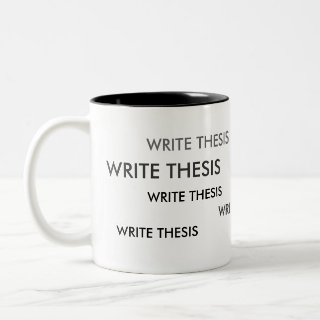 Write Thesis Reminder Mug (Left)