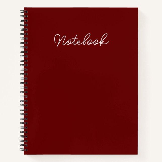 Write with Distinction: Branded 8.5" x 11"  Notebook (Front)