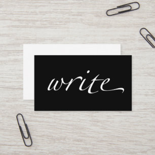 Write: Writer, Copywriter, Freelance Writer Business Card