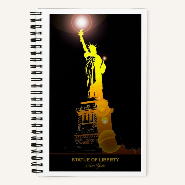 Write Your Adventures: Statue of Liberty Notebook (Front)