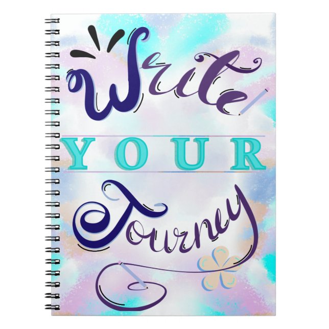 "Write Your Journey" Mindful Journal Notebook (Front)
