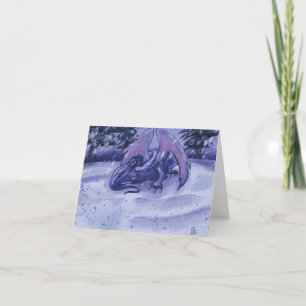 Write Your Own Message Dragon Folded Holiday Card