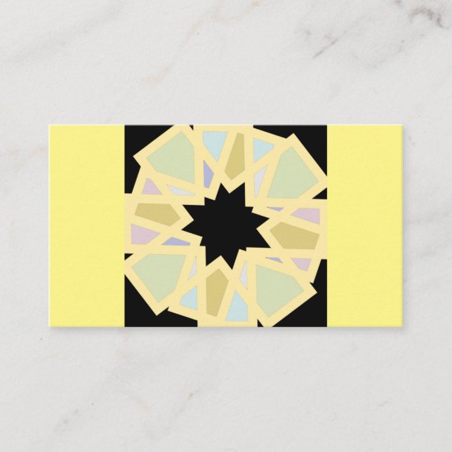Write your own message patterned design business card (Front)