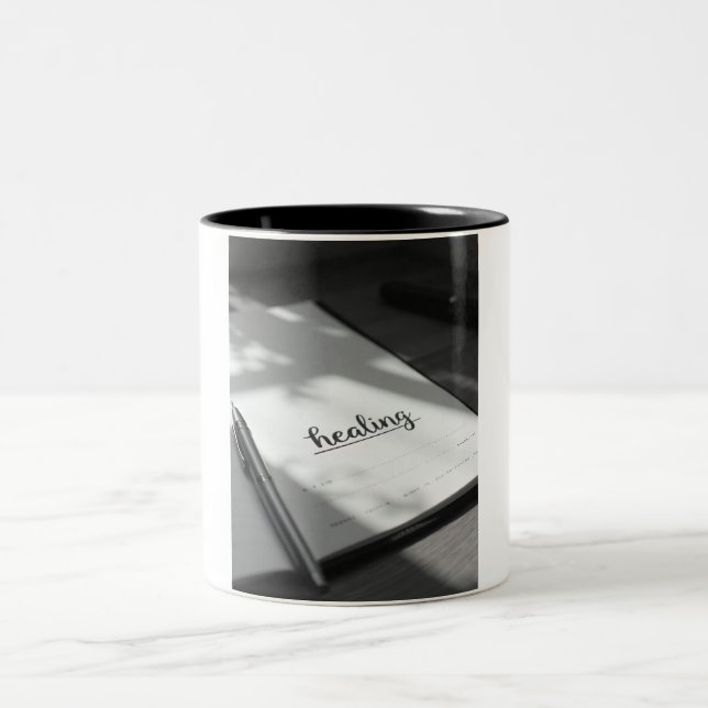 Write Your Own Prescription for Happiness Two-Tone Coffee Mug (Center)