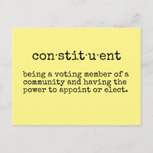 Write Your Representative Constituent Postcard