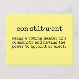 Write Your Representative Constituent Postcard