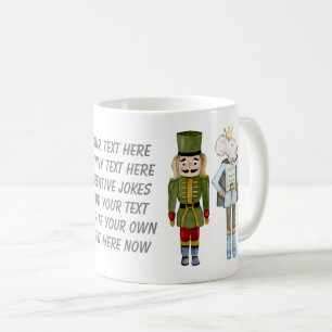 Write your text Cute watercolor Nutcracker Trendy Coffee Mug