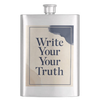 Write Your Truth option 2 Hip Flask
