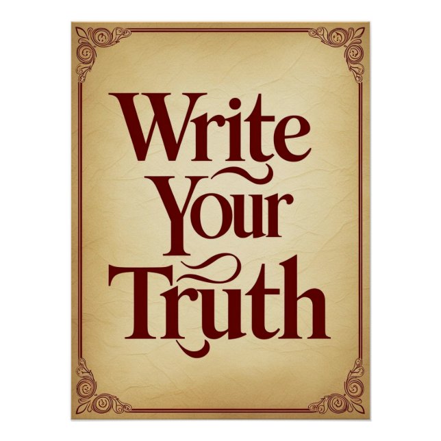Write Your Truth Poster (Front)