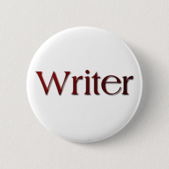 Writer 6 Cm Round Badge (Front)