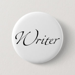 Writer. 6 Cm Round Badge