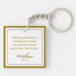 WRITER Acrylic Keychain by Poet Adiela Akoo