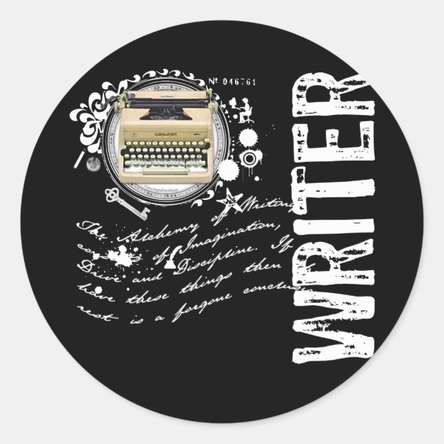 Writer Alchemy Classic Round Sticker (Front)
