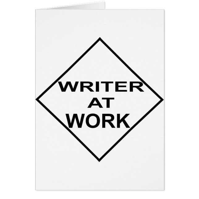 Writer at Work - Gift for Writers (Front)