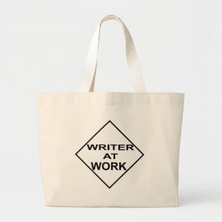 Writer at Work - Gift for Writers Large Tote Bag