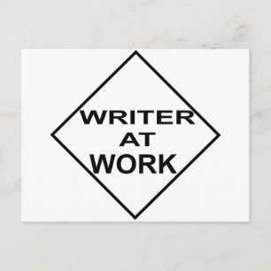 Writer at Work - Gift for Writers Postcard