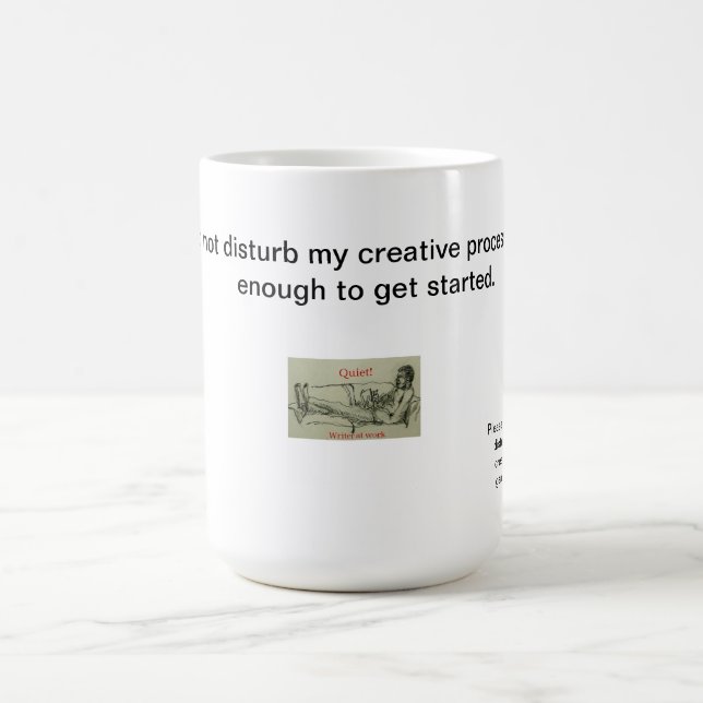 Writer at Work Mug (Center)