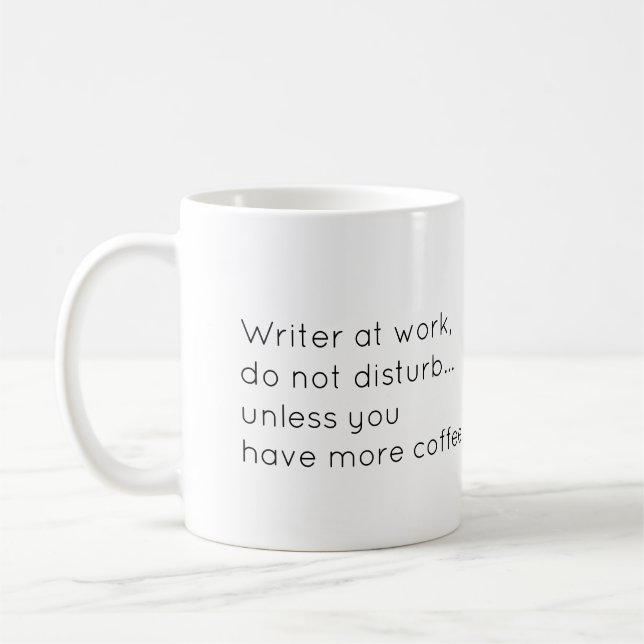 Writer at Work Mug (Left)