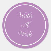 Writer At Work Purple