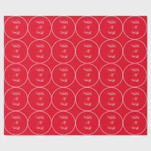 Writer At Work Red Wrapping Paper