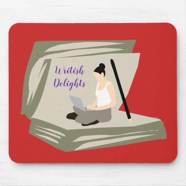Writer at Work / Writish Delights (© Mira) Mouse Pad (Front)