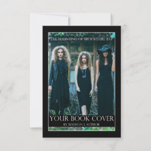 Writer Author Book Cover Author Photo Back Promo Card