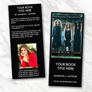 Writer Author Book Cover   Author Photo Back Rack Card
