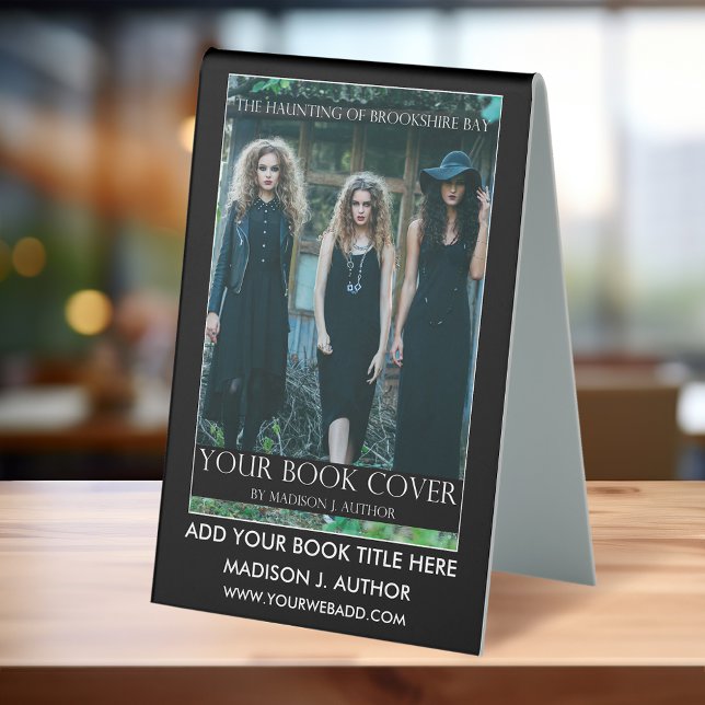 Writer Author Book Cover Black or Choose Colour (Customize to add more text to back or change background color.)