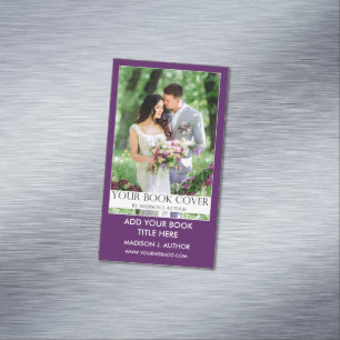 Writer Author Book Promotion Purple Magnetic Business Card