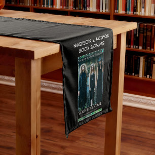 Writer Author Book Signing Black or Pick Colour Medium Table Runner