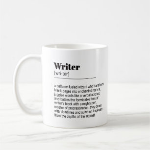 Writer / Author Definition, Quote Coffee Mug