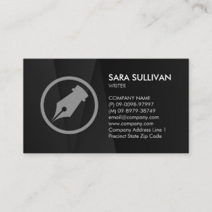 Writer Author Literary arts Business Card