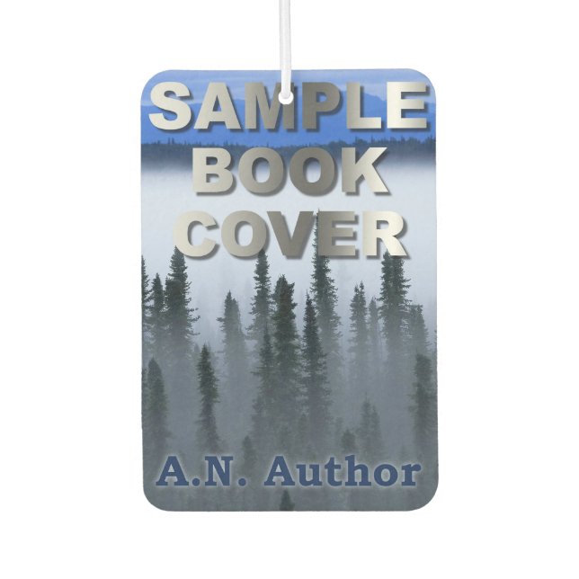 Writer / Author Promotion: Book Cover Advertising Car Air Freshener (Front)