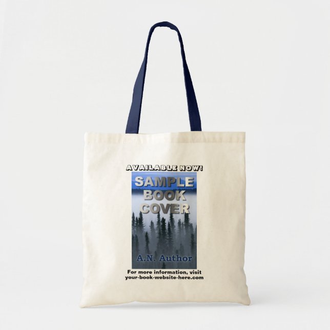Writer Author Promotion Book Cover Advertising Tote Bag (Front)