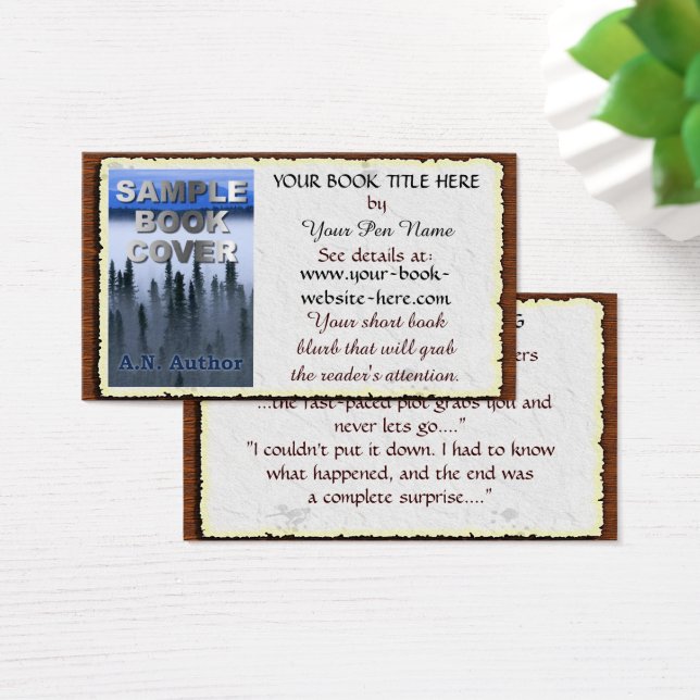 Writer / Author Promotion Book Cover: Aged Paper (Desk)