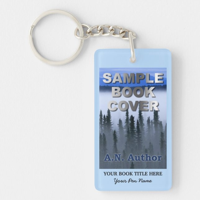 Writer Author Promotion Marketing Book Cover Key Ring (Front)