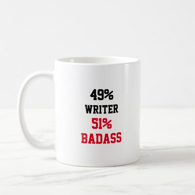 Writer Badass Coffee Mug (Left)