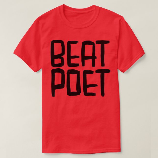 Writer Beat Poet T-Shirt (Design Front)