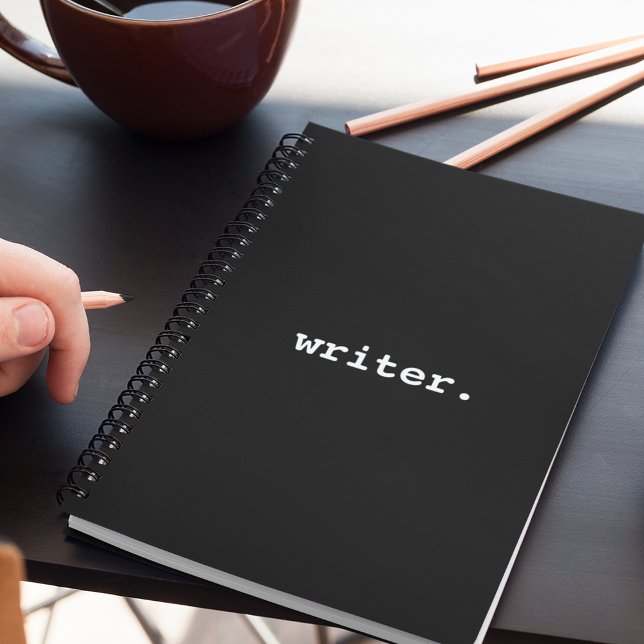Writer Black Notebook (Customize to change text size, style or color.)