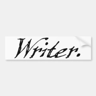 Writer Bumper Sticker