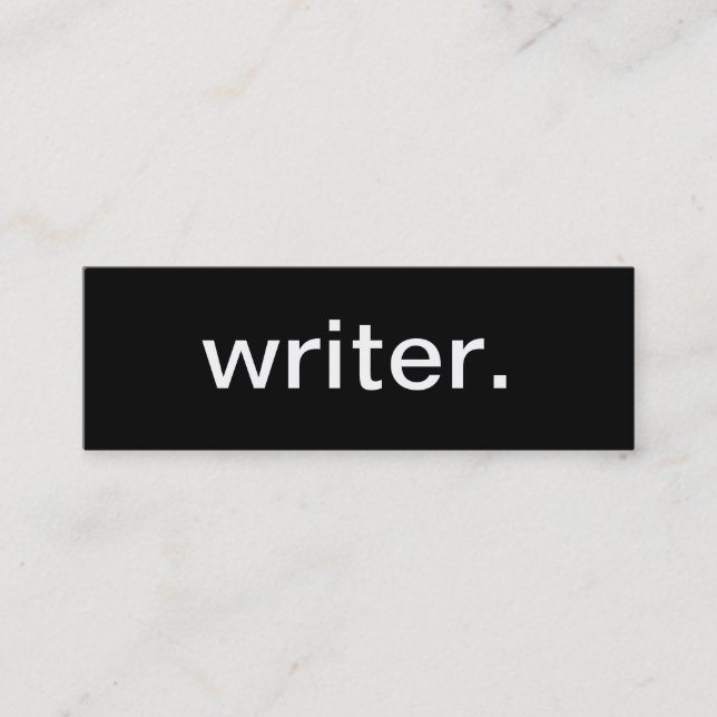 Writer Business Card (Front)