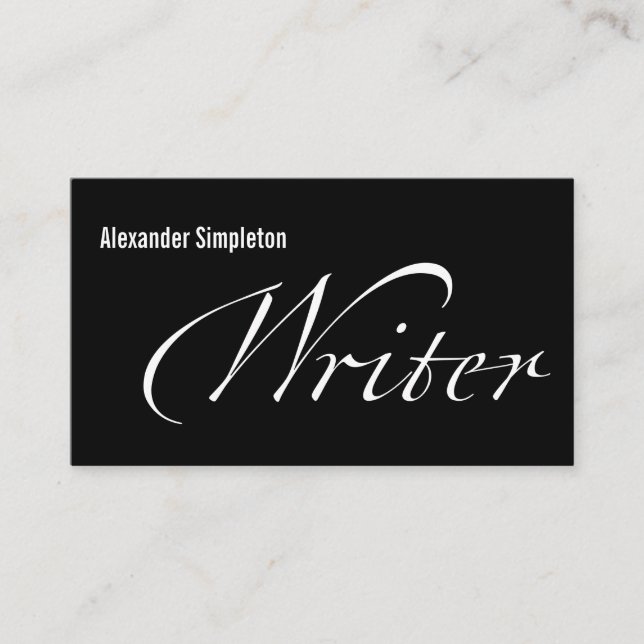 Writer Business Card (Front)