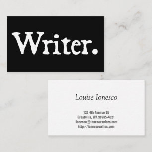 Writer Business Card